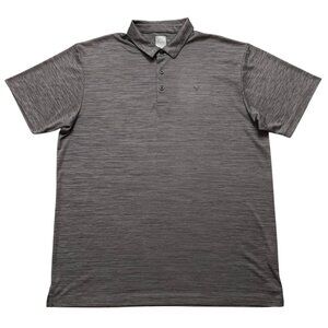 Callaway Golf Polo Shirt Mens XLT Opti-Dri Short Sleeve Performance Stretch Gray